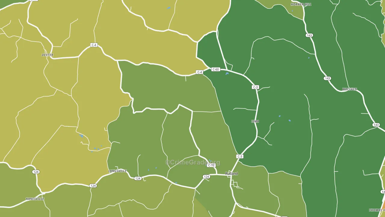 45775, OH Map of Drug-Related Crime Rates
