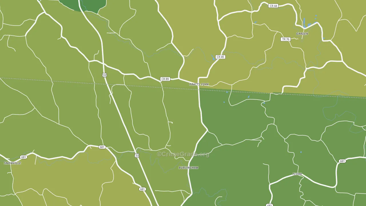 45776, OH Map of Drug-Related Crime Rates