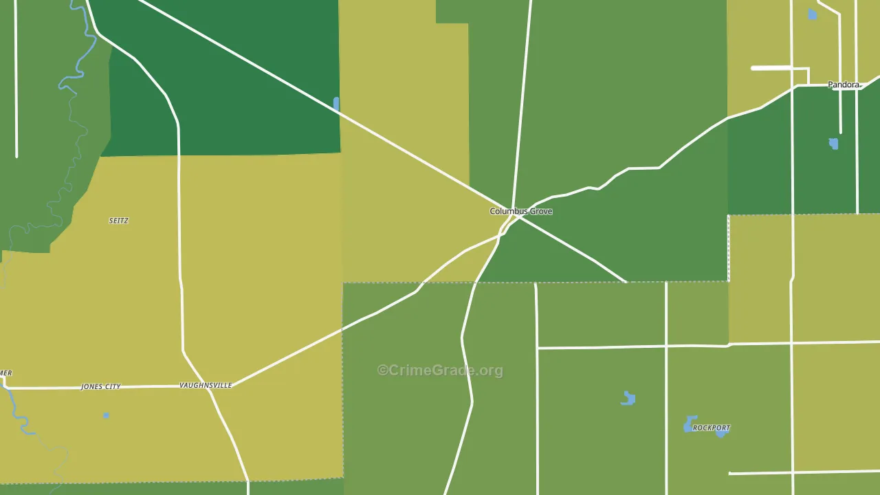 45830, OH Map of Drug-Related Crime Rates