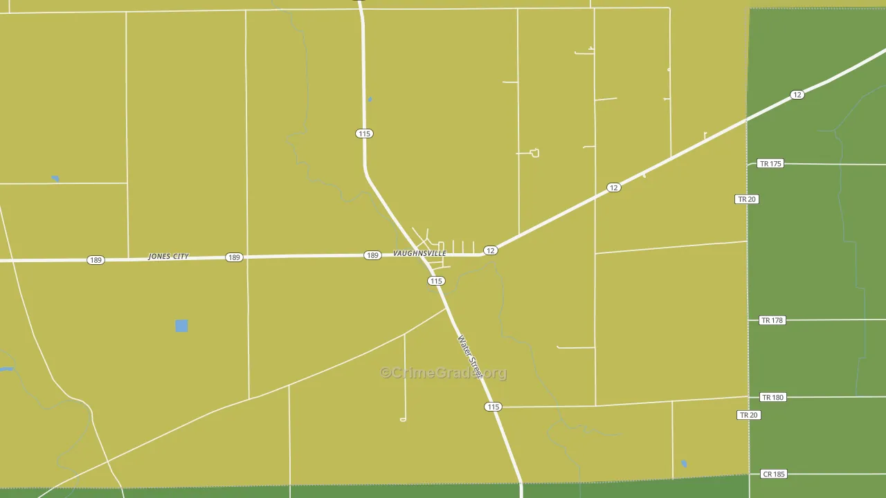 45893, OH Map of Drug-Related Crime Rates