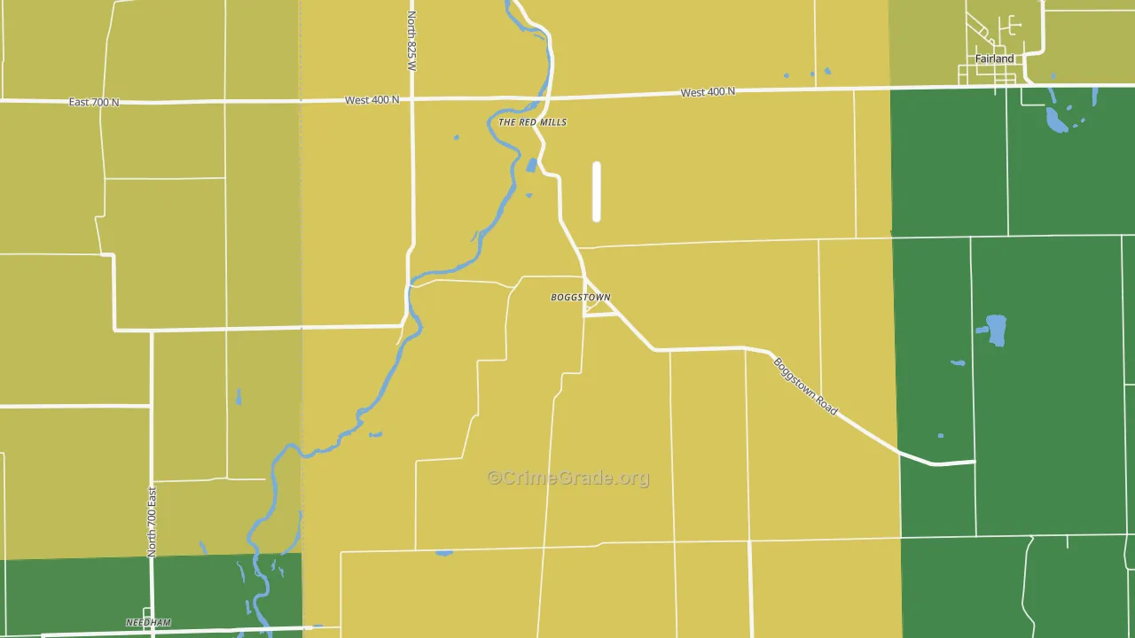 46110, IN Map of Drug-Related Crime Rates