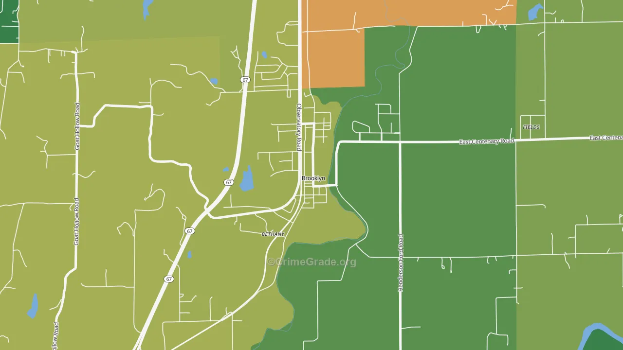 46111, IN Map of Drug-Related Crime Rates