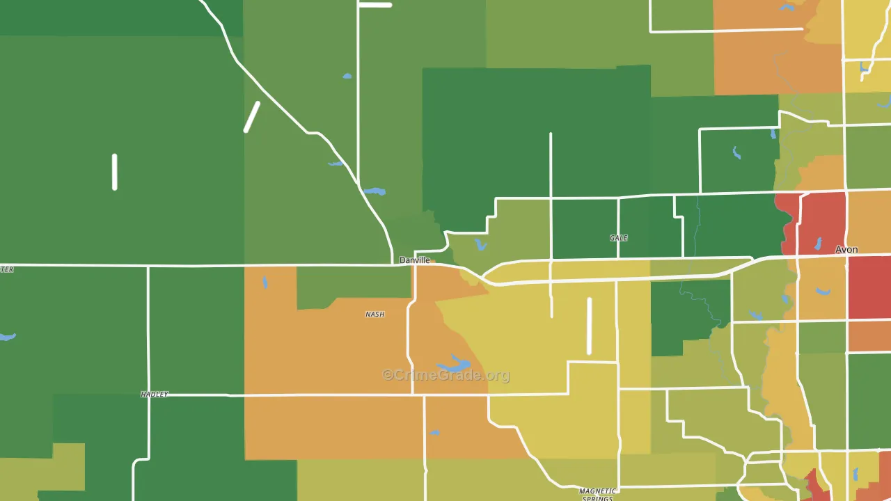 46122, IN Map of Drug-Related Crime Rates