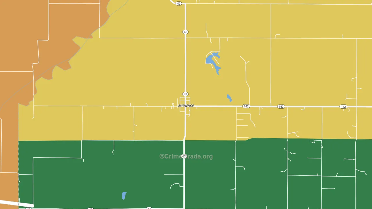46125, IN Map of Drug-Related Crime Rates