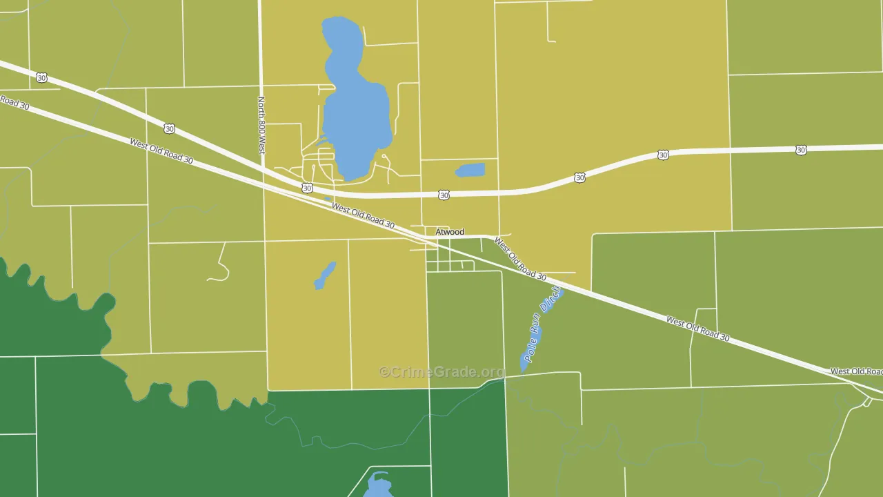 46502, IN Map of Drug-Related Crime Rates