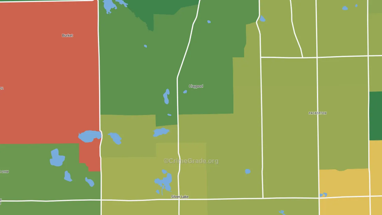 46510, IN Map of Drug-Related Crime Rates