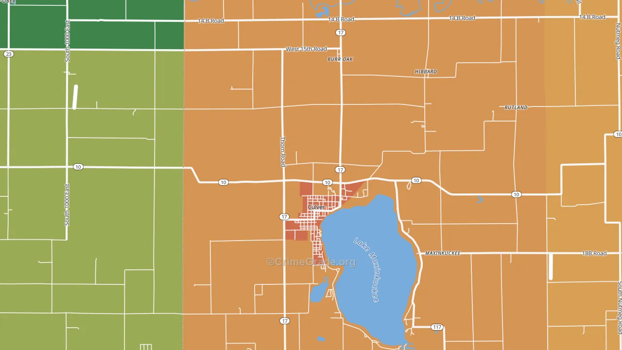 46511, IN Map of Drug-Related Crime Rates