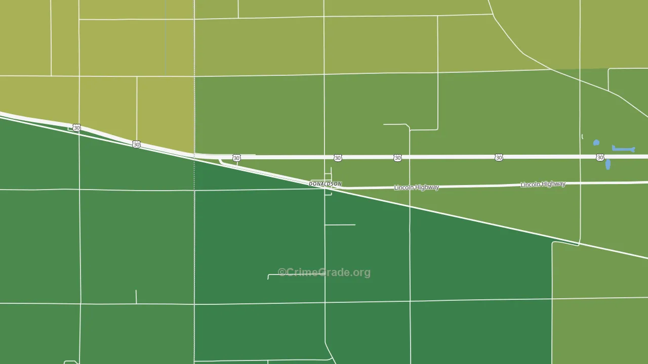 46513, IN Map of Drug-Related Crime Rates