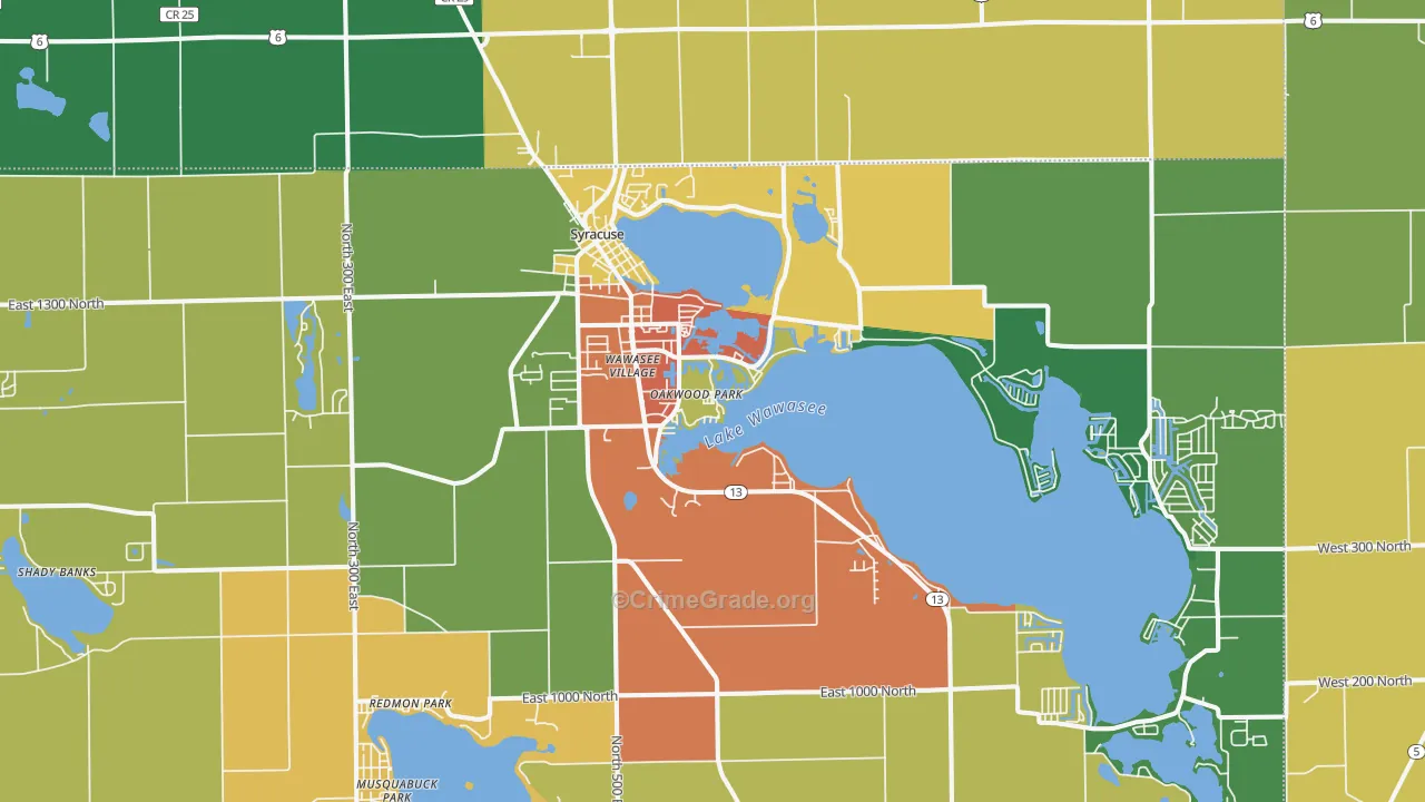 46567, IN Map of Drug-Related Crime Rates