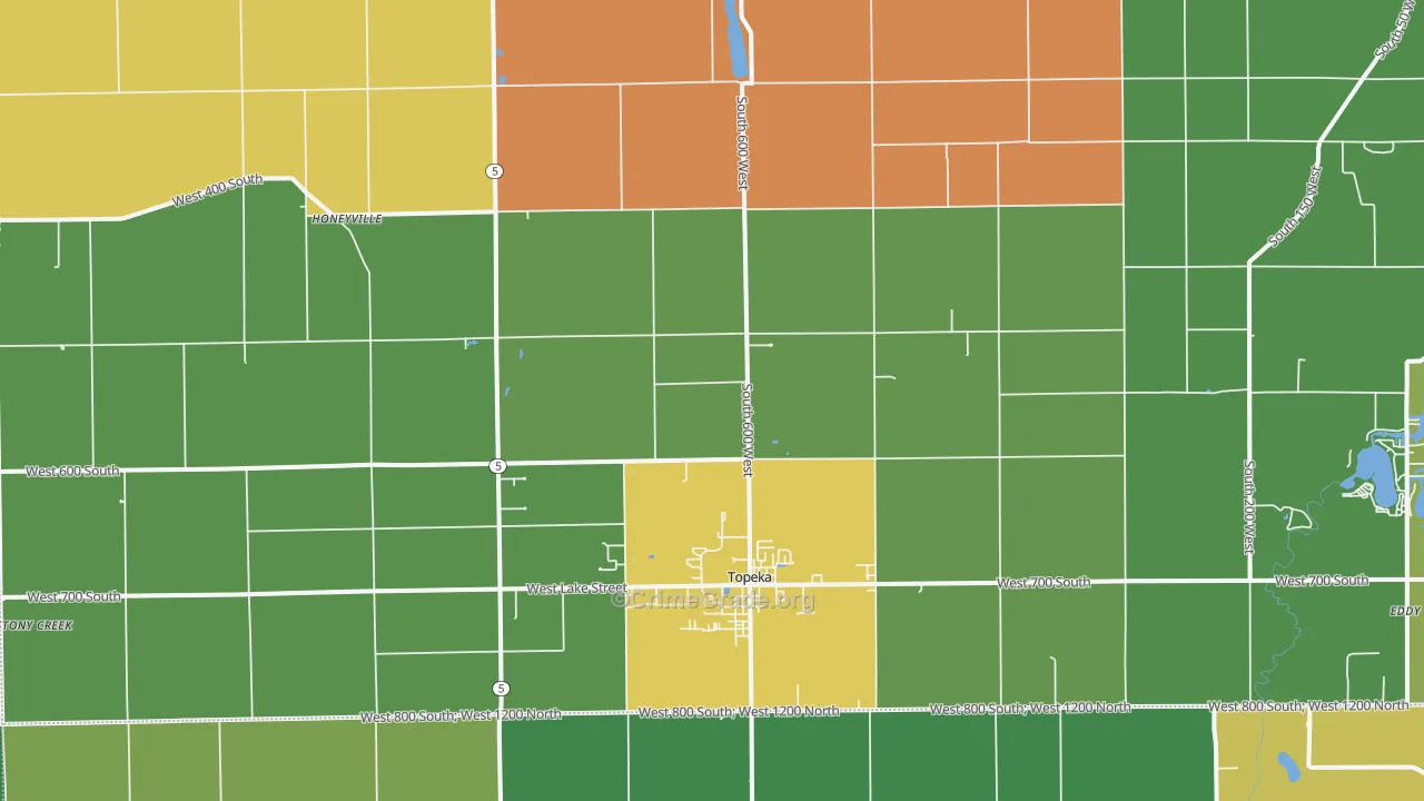 46571, IN Map of Drug-Related Crime Rates