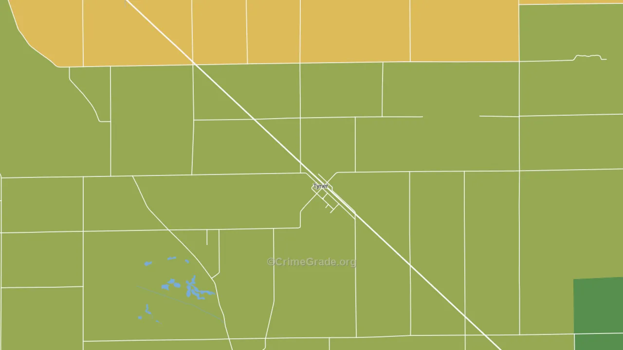 46572, IN Map of Drug-Related Crime Rates