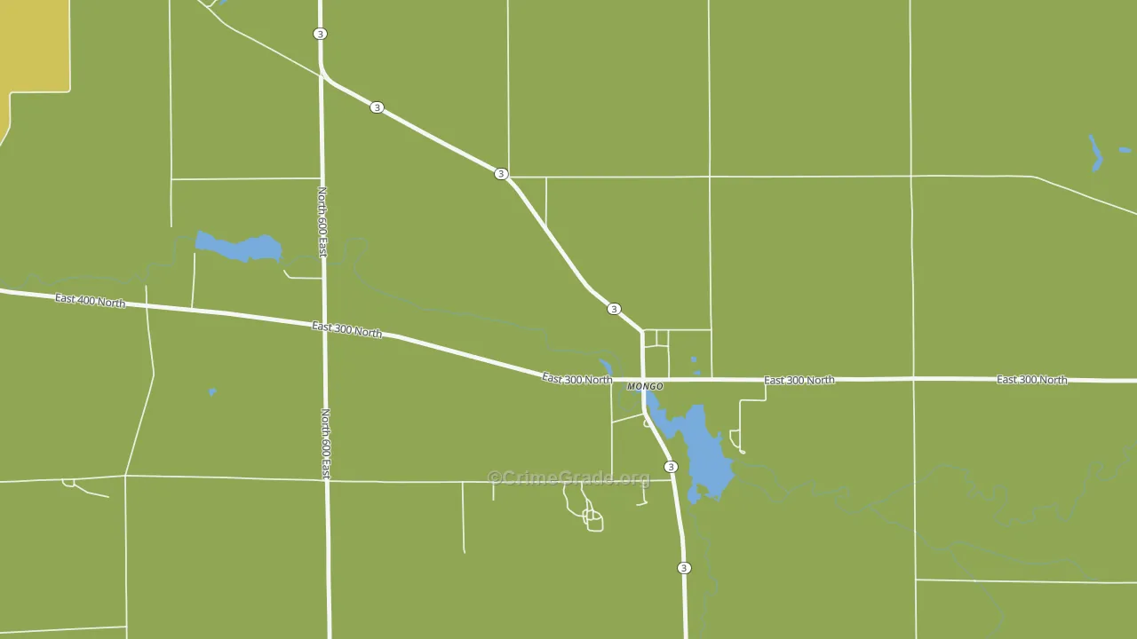46771, IN Map of Drug-Related Crime Rates