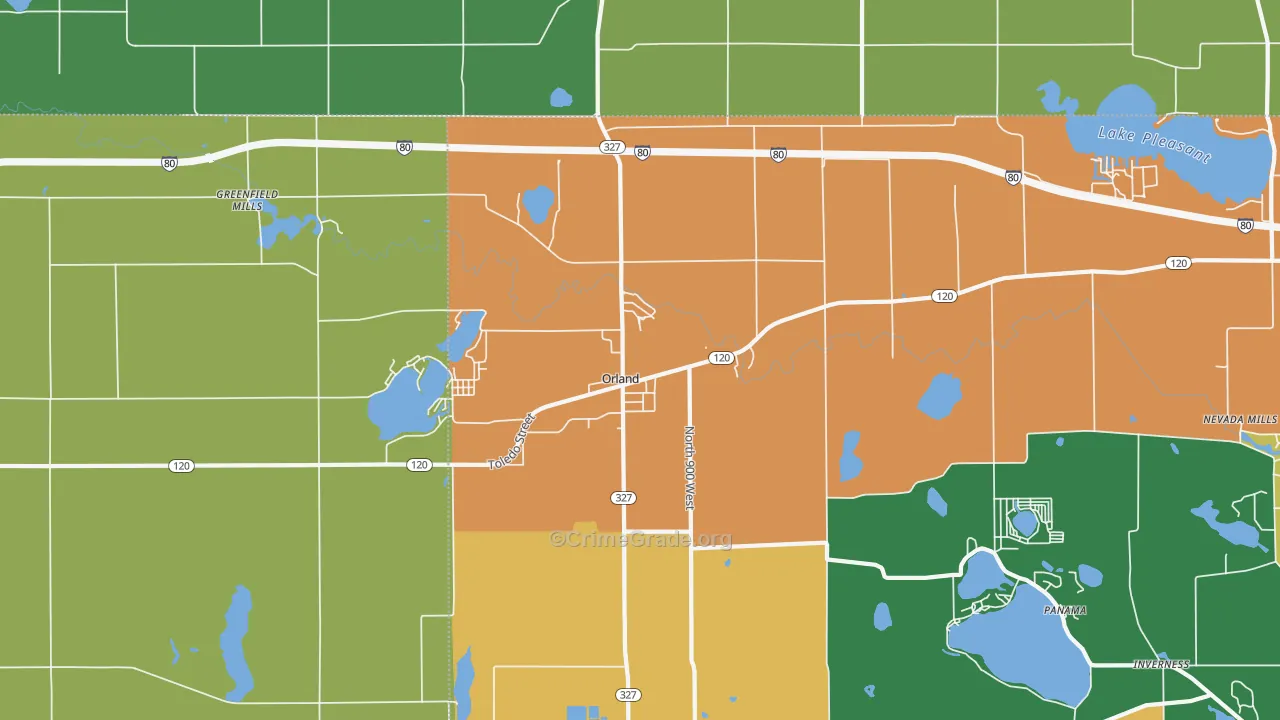 46776, IN Map of Drug-Related Crime Rates