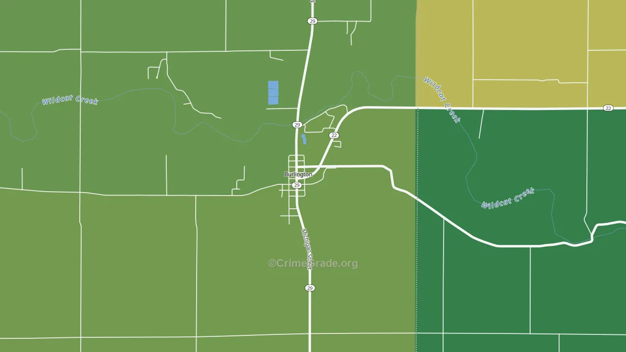 46915, IN Map of Drug-Related Crime Rates