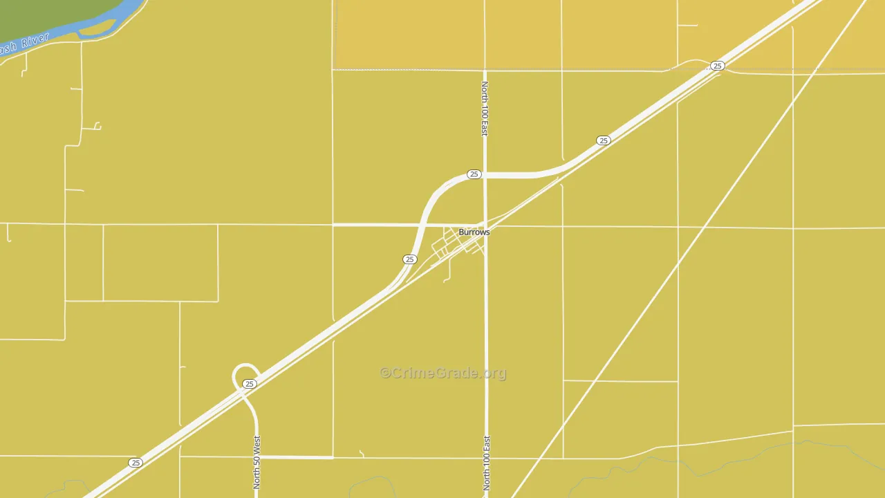 46916, IN Map of Drug-Related Crime Rates