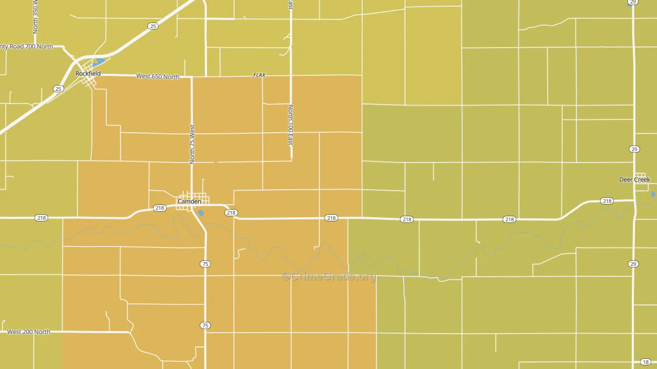 46917, IN Map of Drug-Related Crime Rates