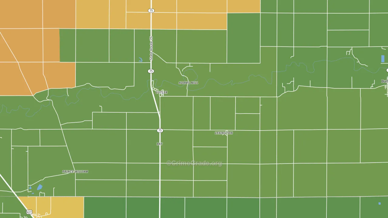 46920, IN Map of Drug-Related Crime Rates