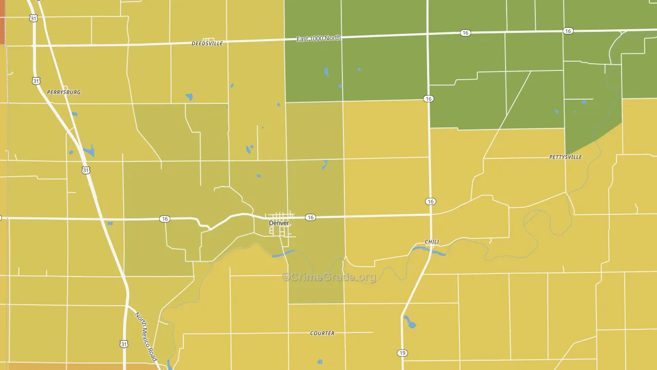 46926, IN Map of Drug-Related Crime Rates