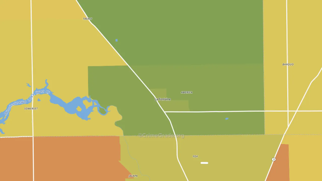 46940, IN Map of Drug-Related Crime Rates