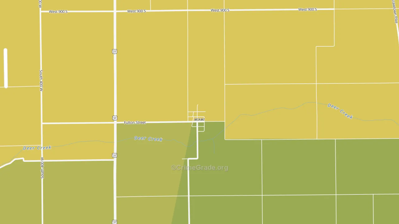 46959, IN Map of Drug-Related Crime Rates