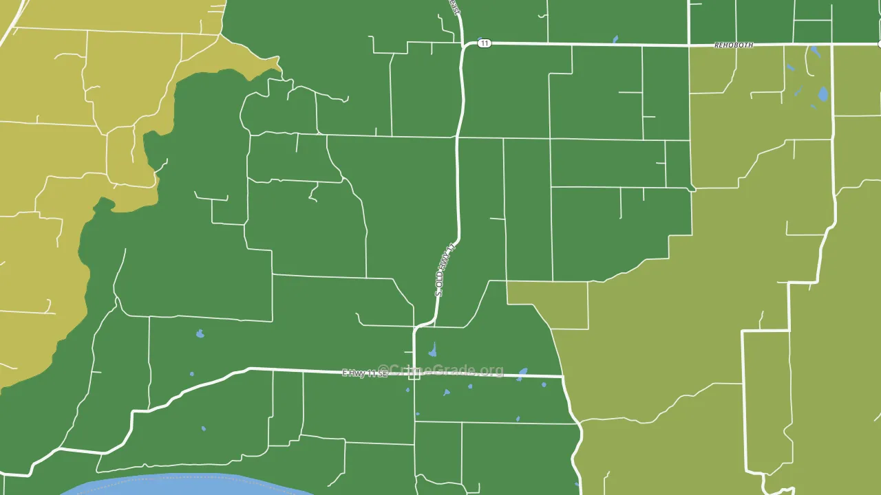 47135, IN Map of Drug-Related Crime Rates