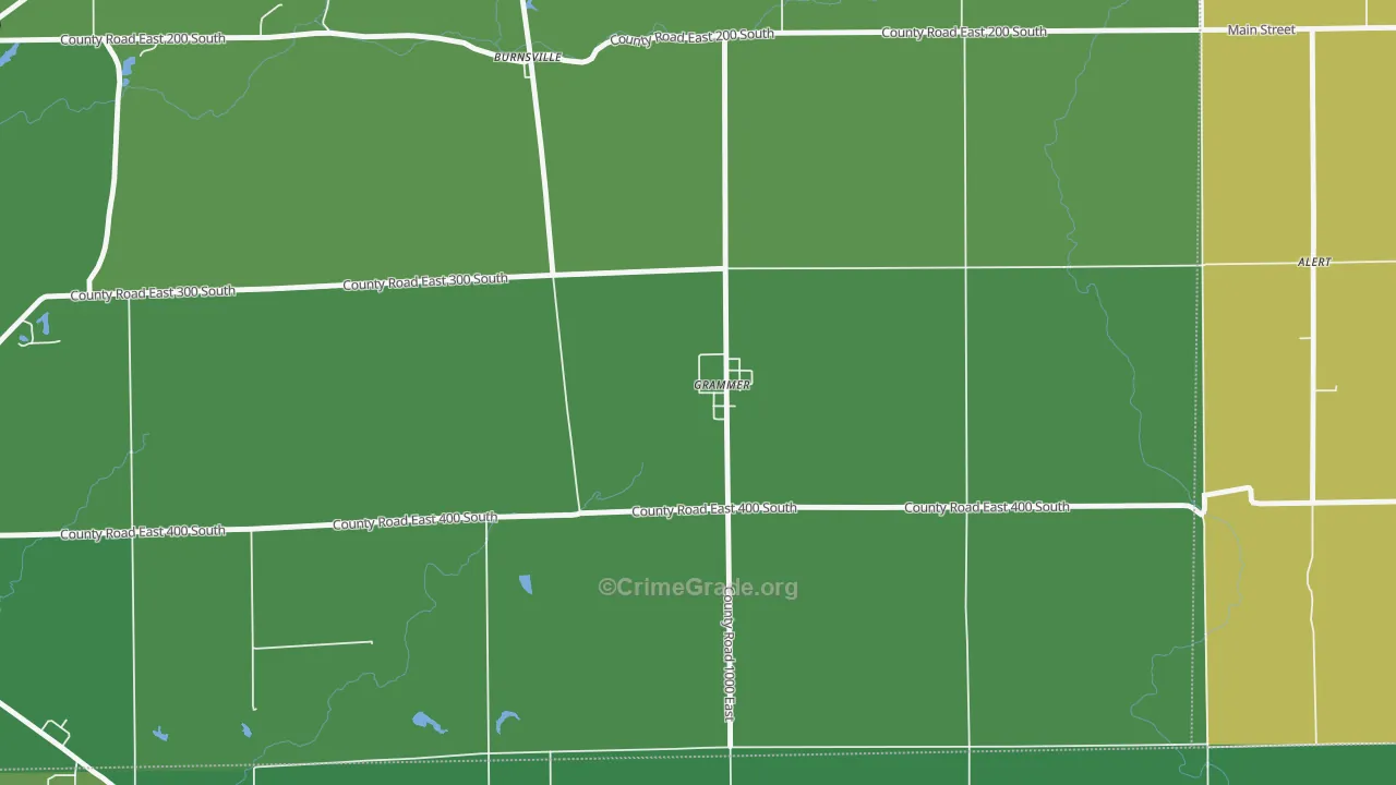 47236, IN Map of Drug-Related Crime Rates