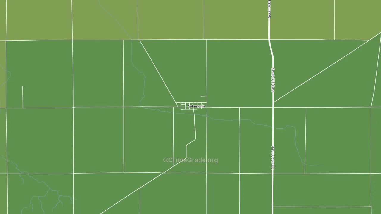 47381, IN Map of Drug-Related Crime Rates