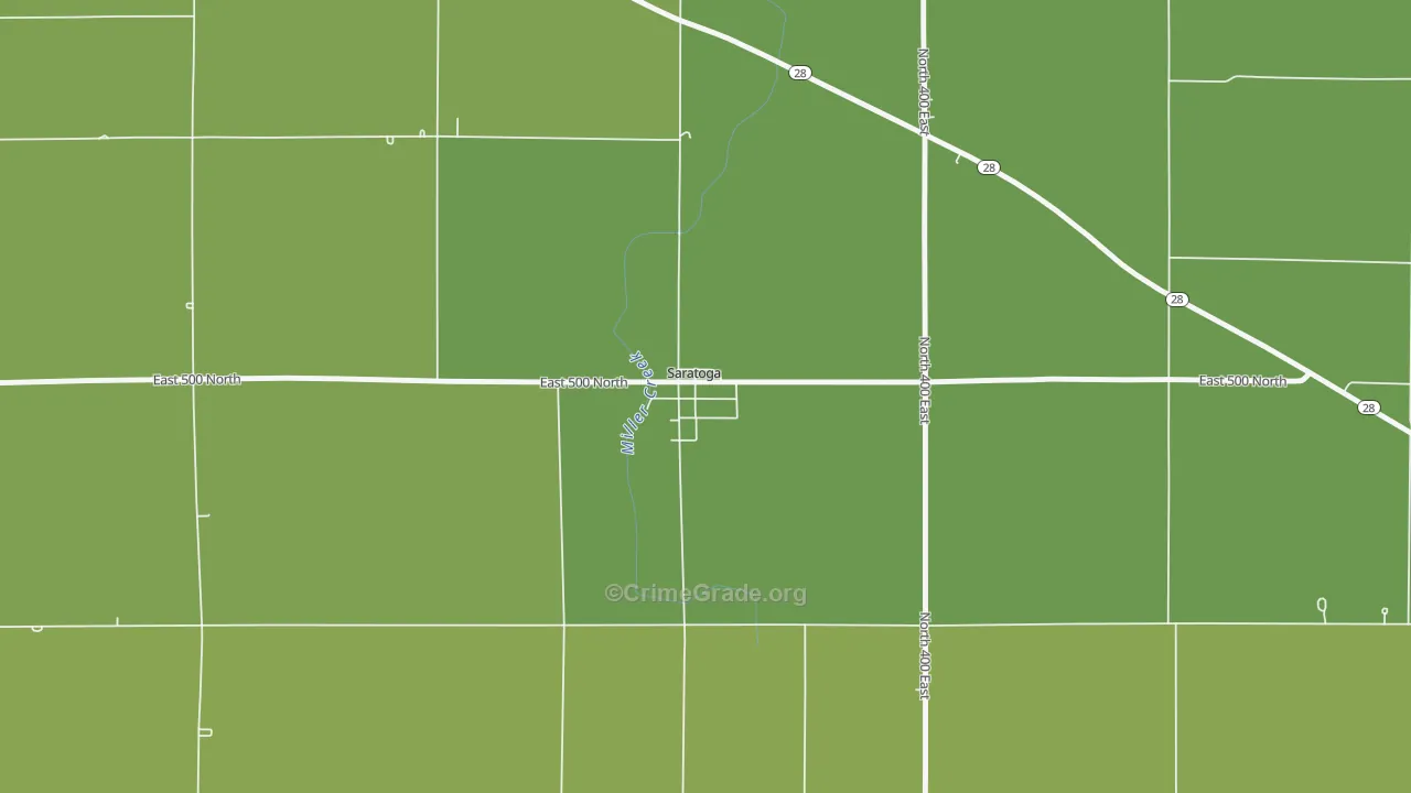 47382, IN Map of Drug-Related Crime Rates