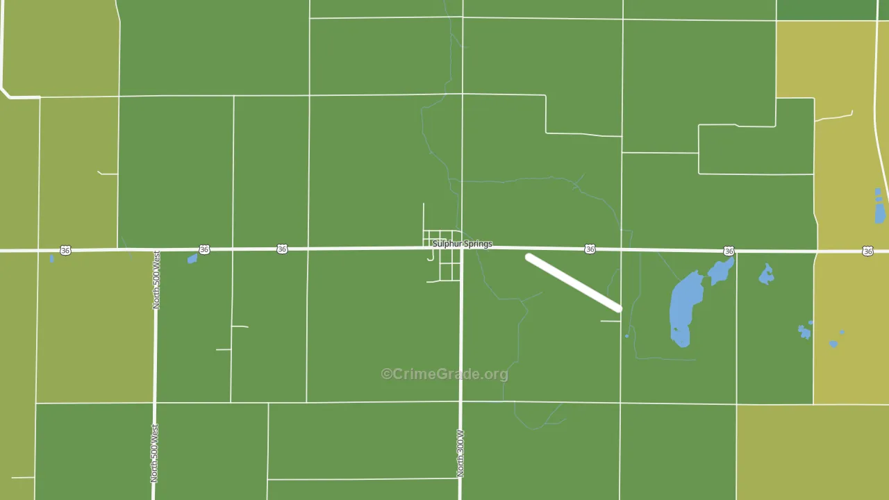 47388, IN Map of Drug-Related Crime Rates