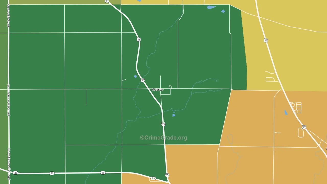 47392, IN Map of Drug-Related Crime Rates