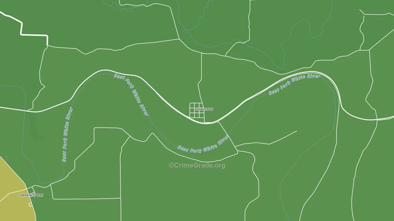 47467, IN Map of Drug-Related Crime Rates
