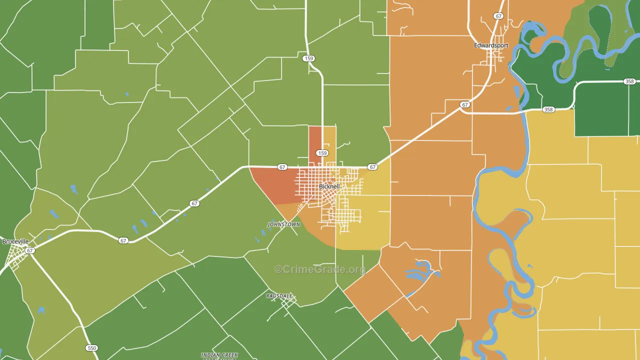 47512, IN Map of Drug-Related Crime Rates