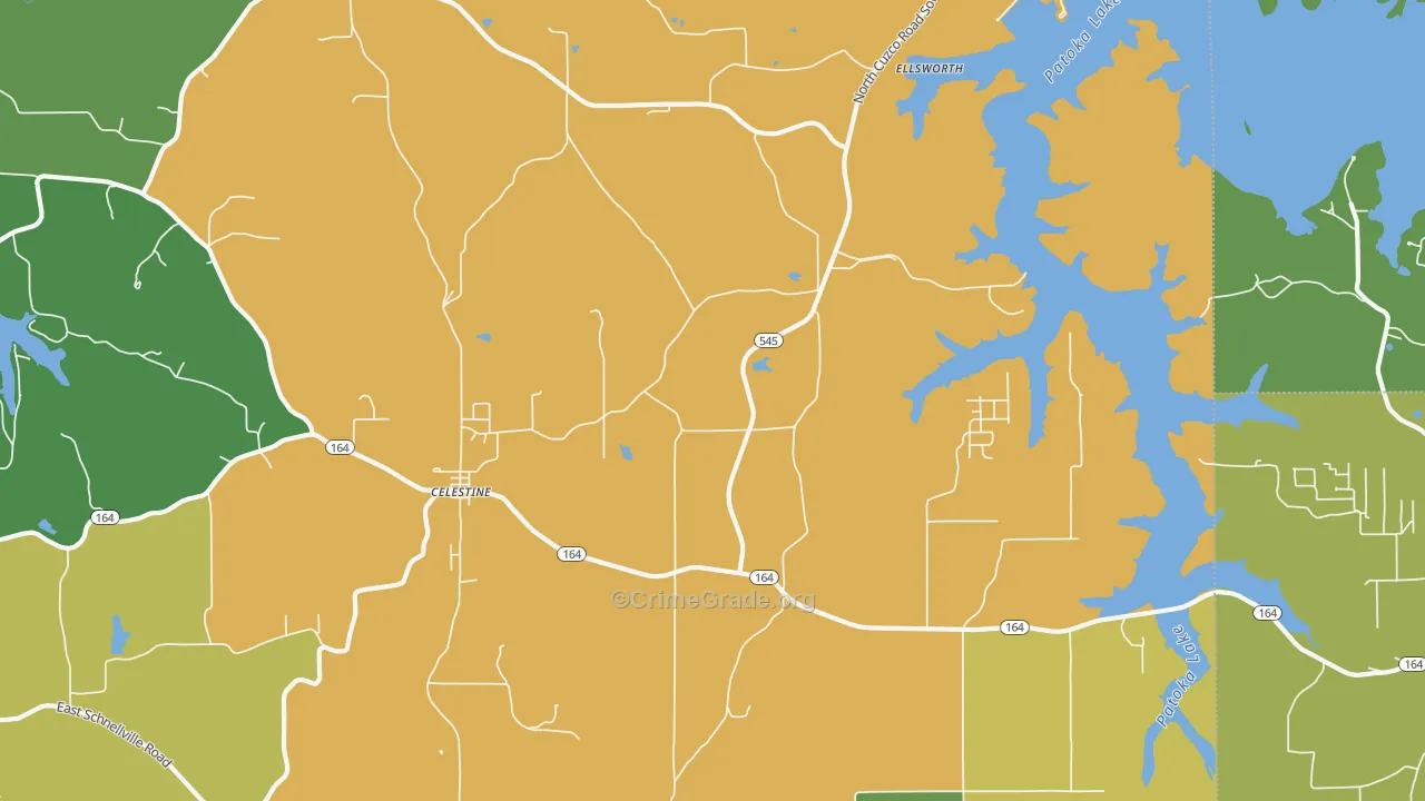 47521, IN Map of Drug-Related Crime Rates