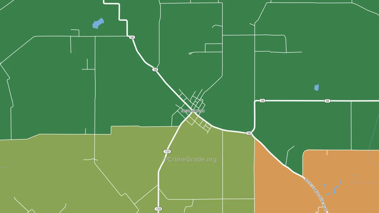 47535, IN Map of Drug-Related Crime Rates