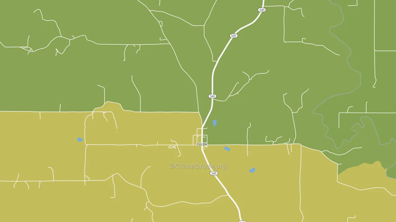 47536, IN Map of Drug-Related Crime Rates