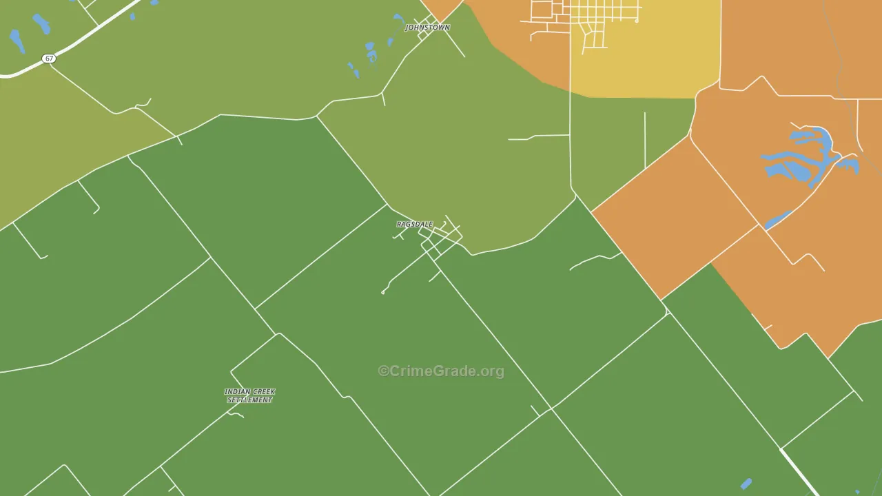 47573, IN Map of Drug-Related Crime Rates