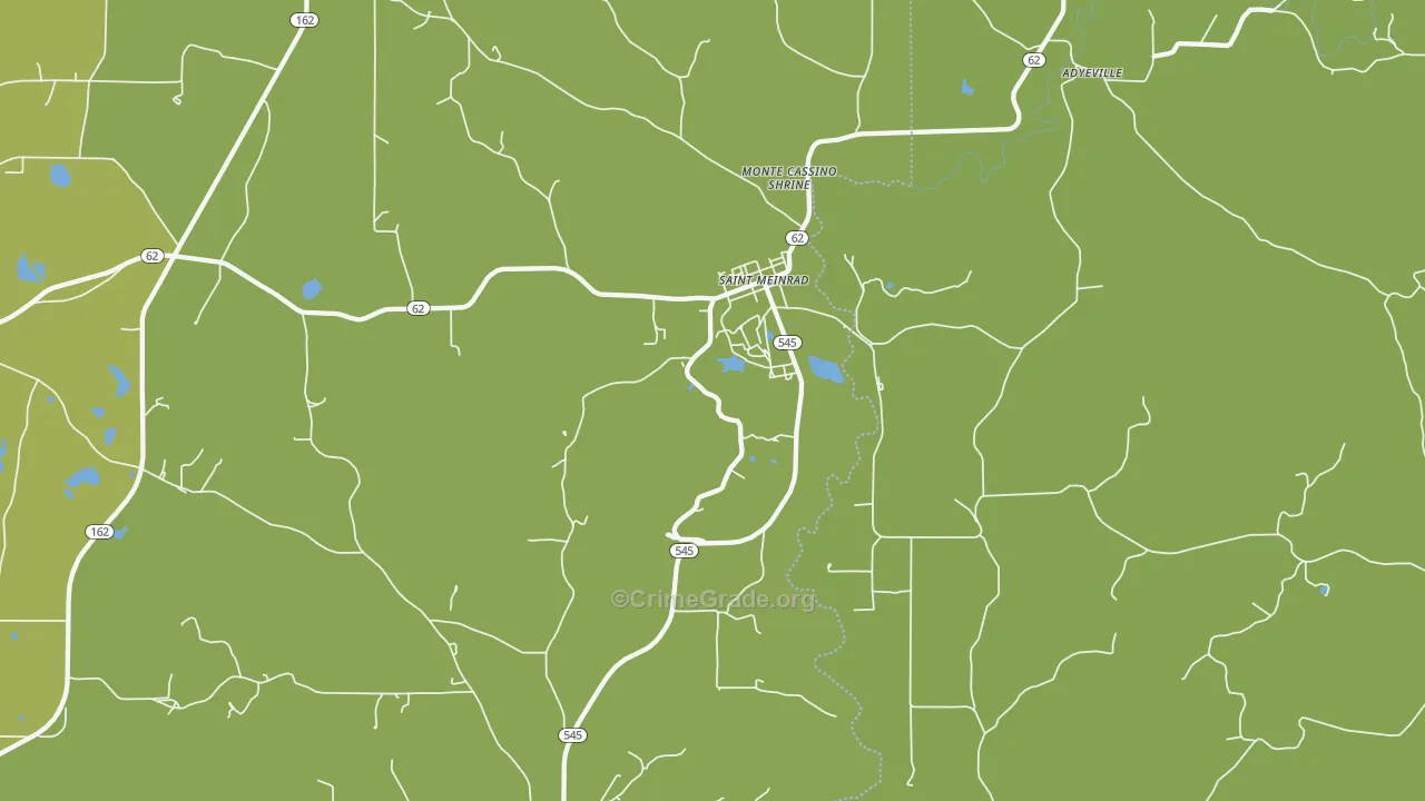 47577, IN Map of Drug-Related Crime Rates