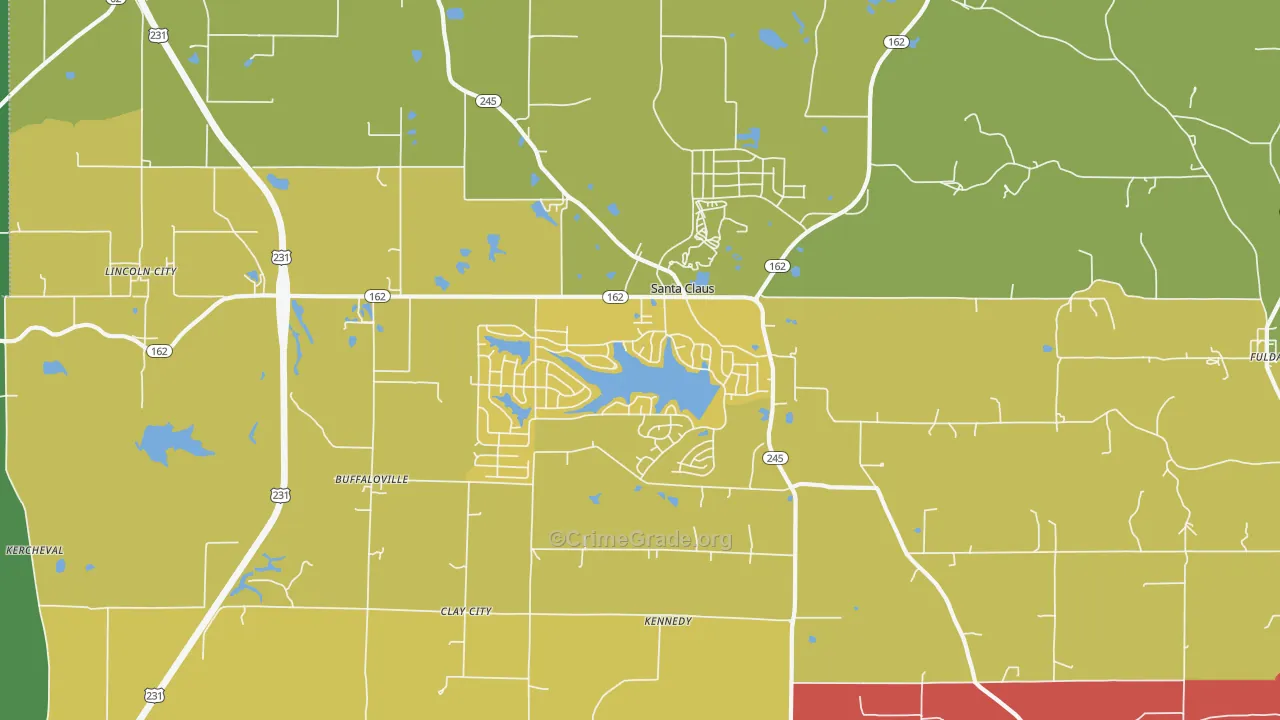 47579, IN Map of Drug-Related Crime Rates