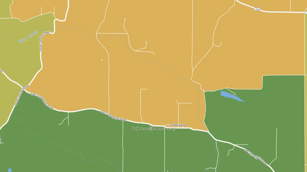 47580, IN Map of Drug-Related Crime Rates