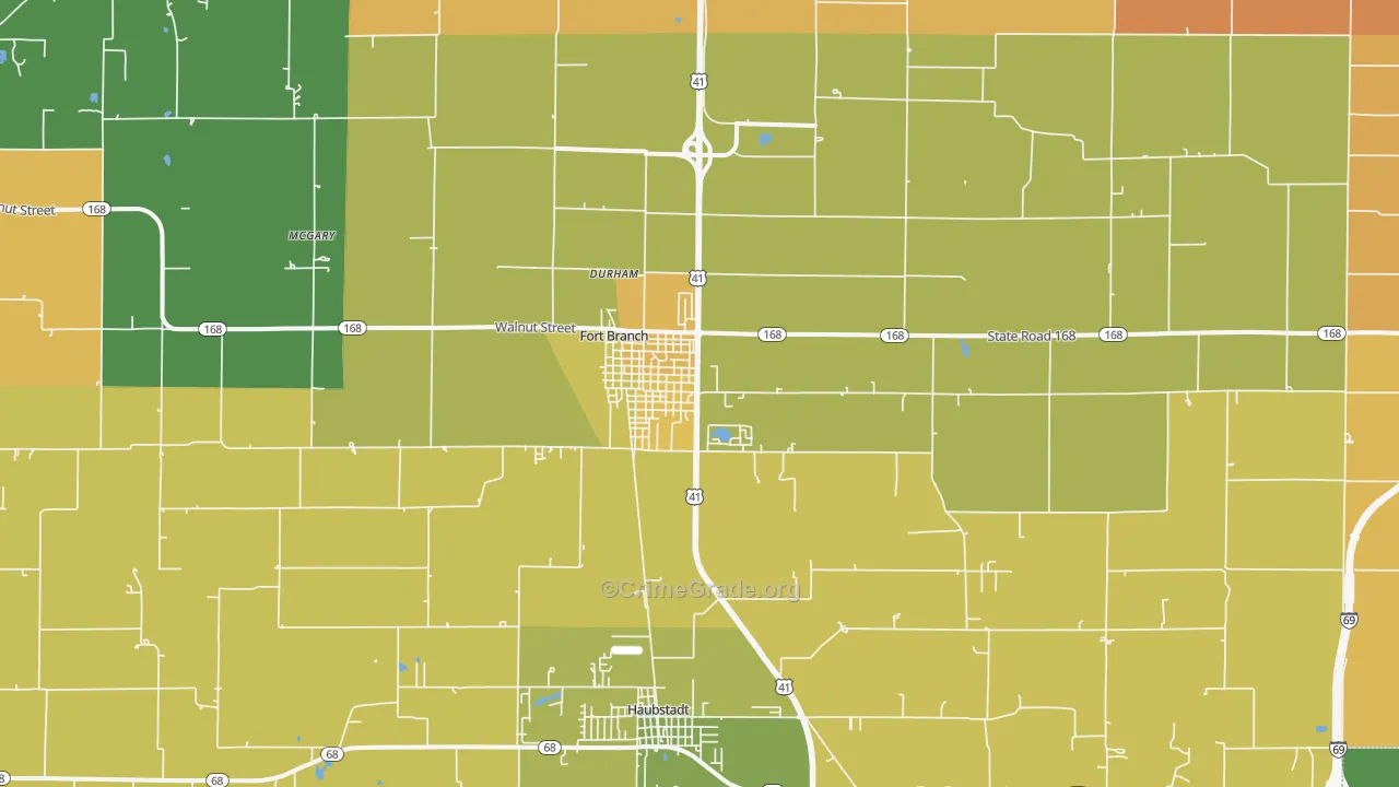 47648, IN Map of Drug-Related Crime Rates