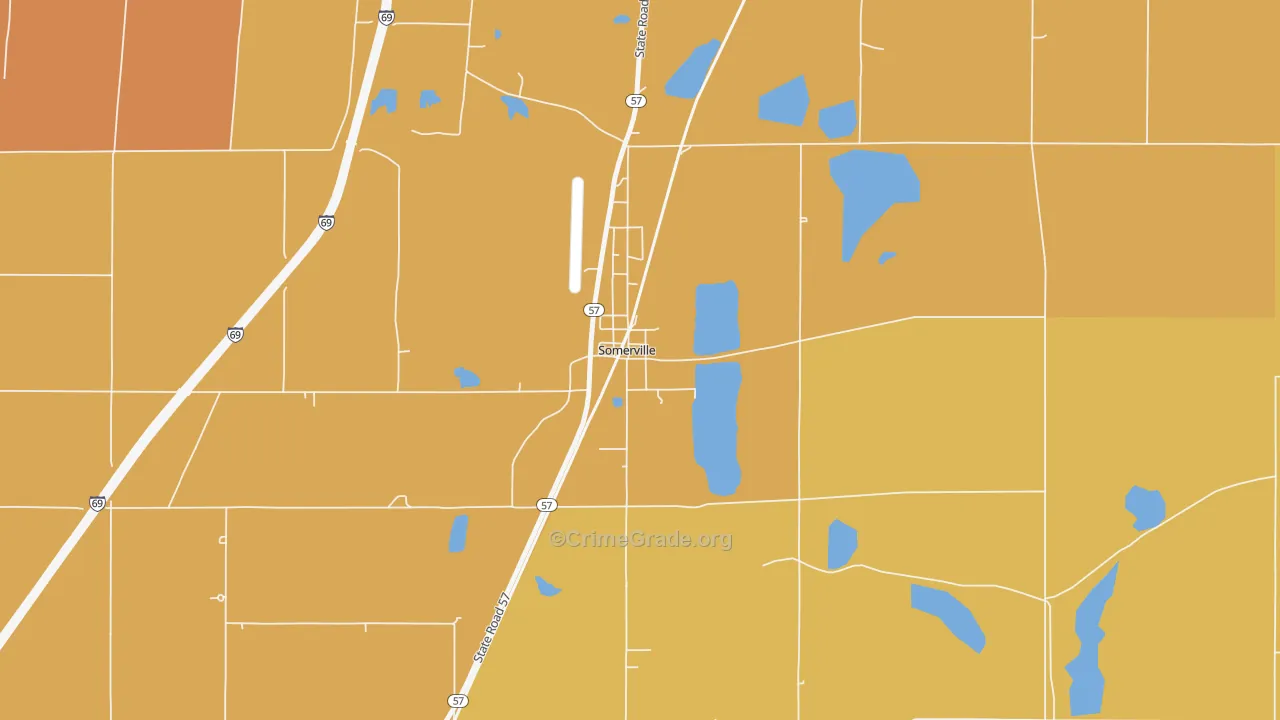 47683, IN Map of Drug-Related Crime Rates