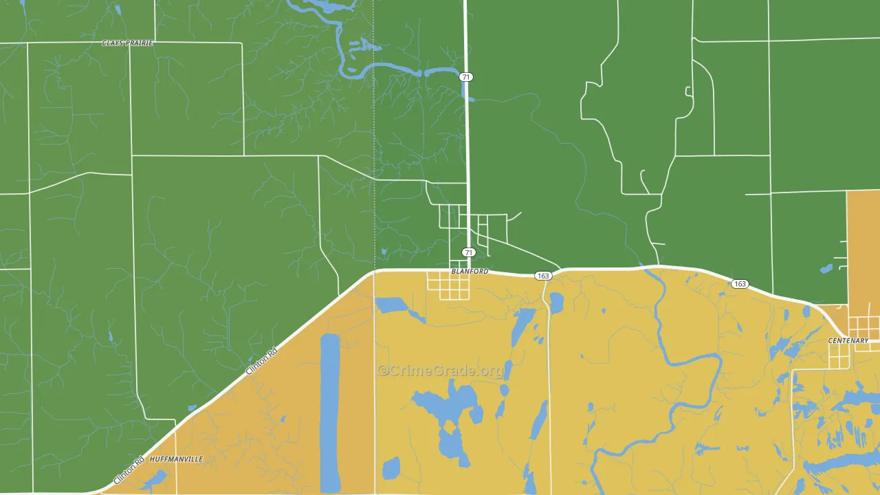 47831, IN Map of Drug-Related Crime Rates