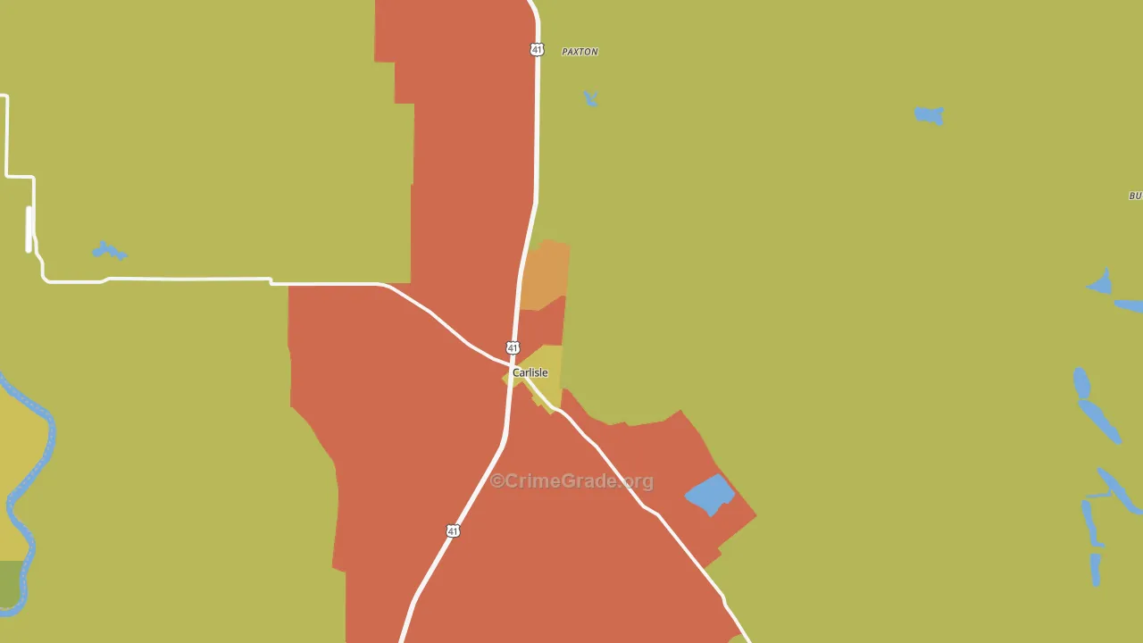 47838, IN Map of Drug-Related Crime Rates