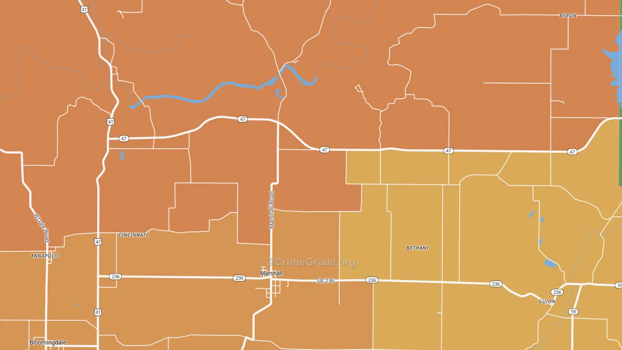 47859, IN Map of Drug-Related Crime Rates