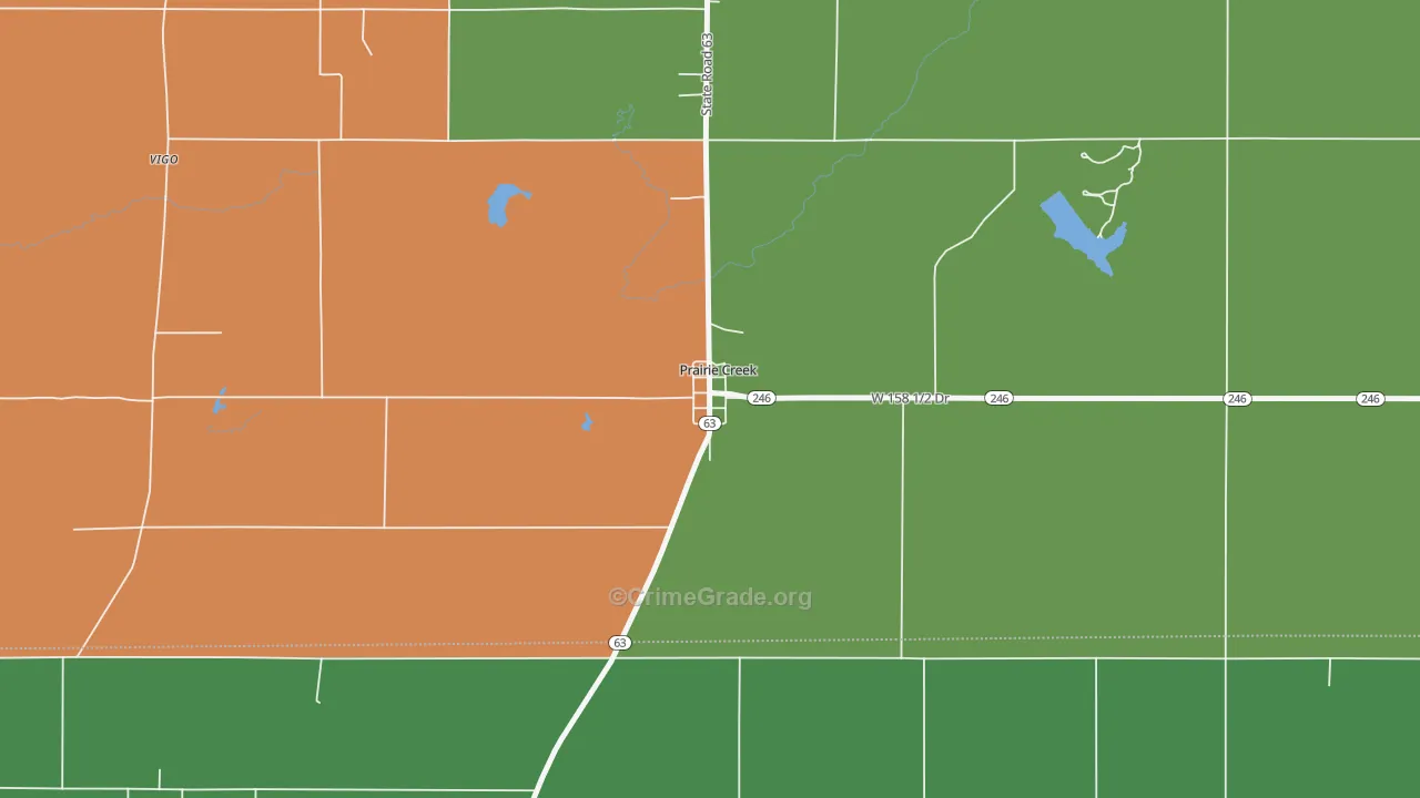 47869, IN Map of Drug-Related Crime Rates