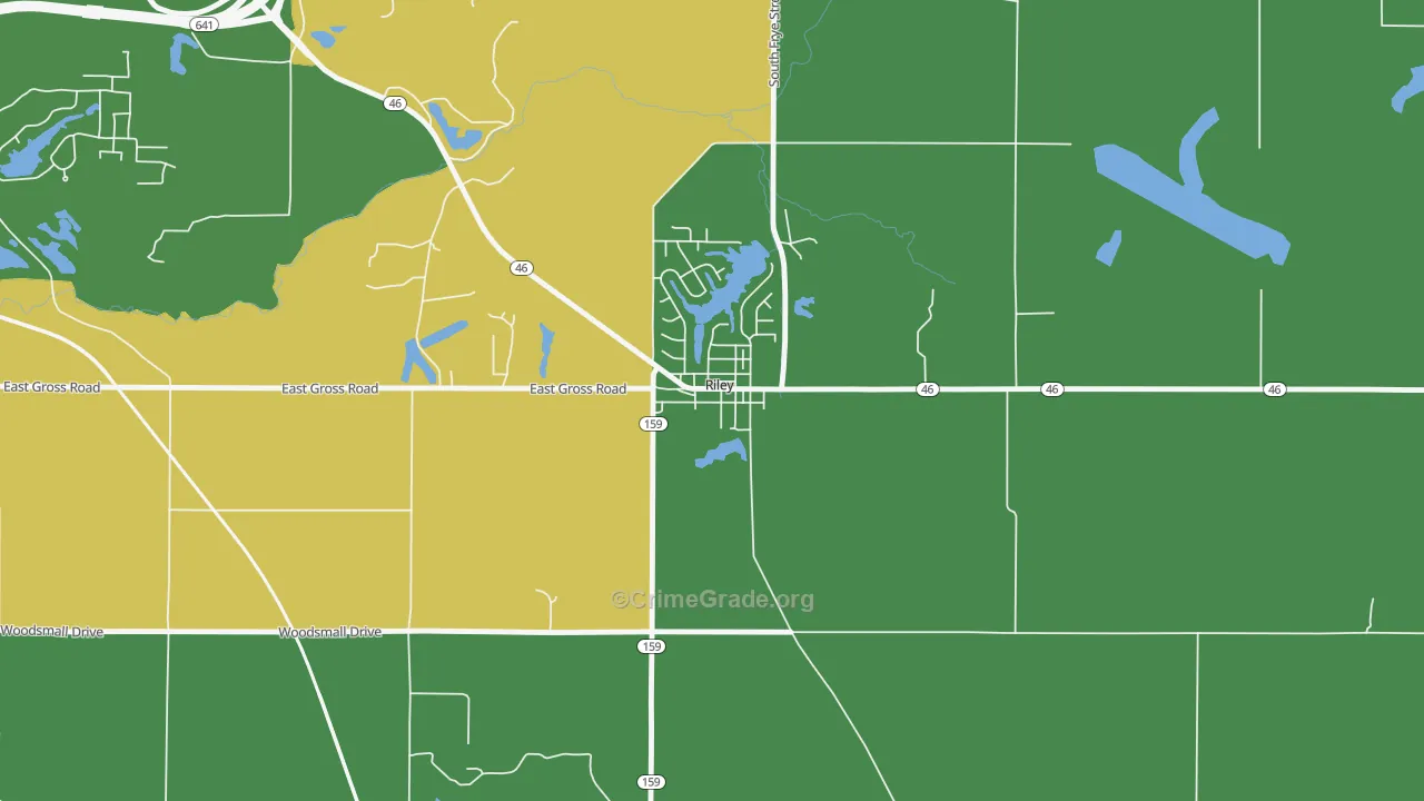 47871, IN Map of Drug-Related Crime Rates