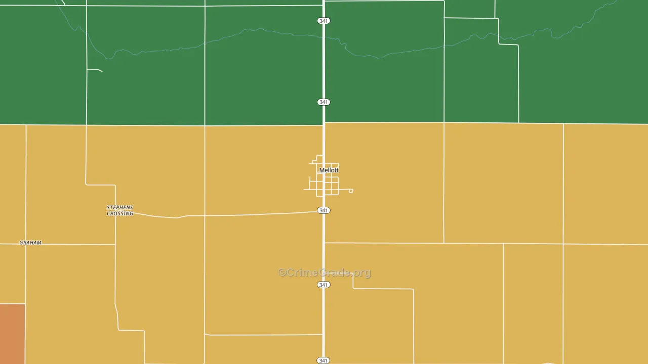 47958, IN Map of Drug-Related Crime Rates