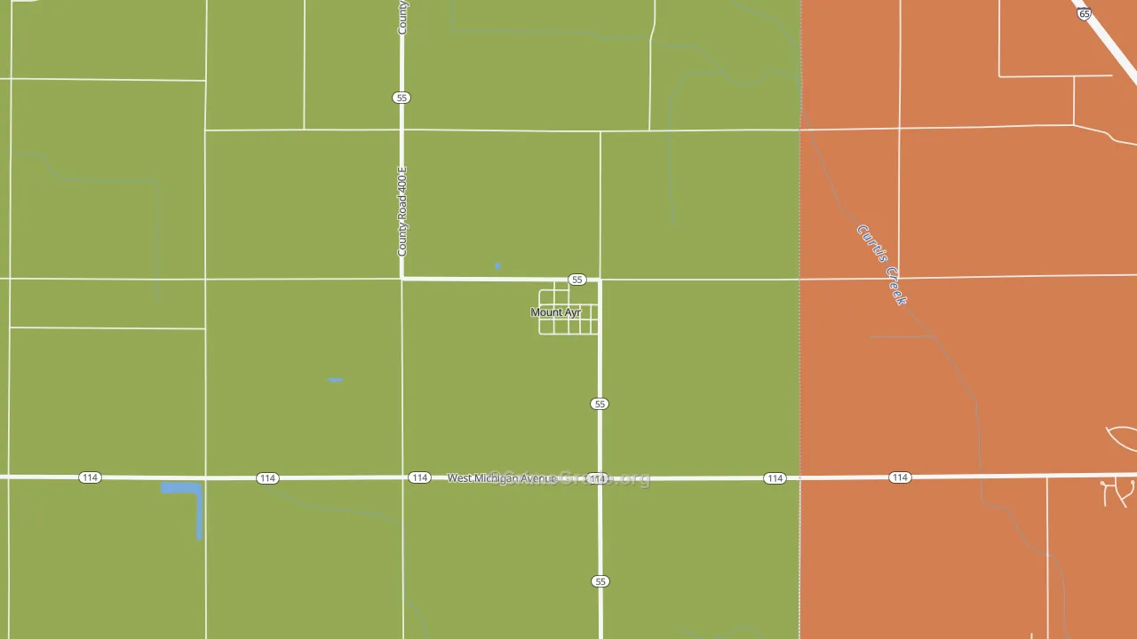 47964, IN Map of Drug-Related Crime Rates