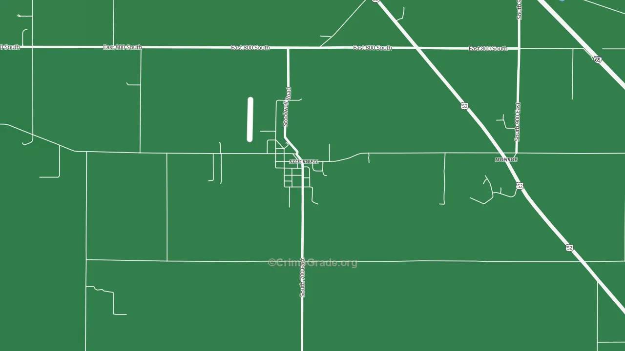 47983, IN Map of Drug-Related Crime Rates