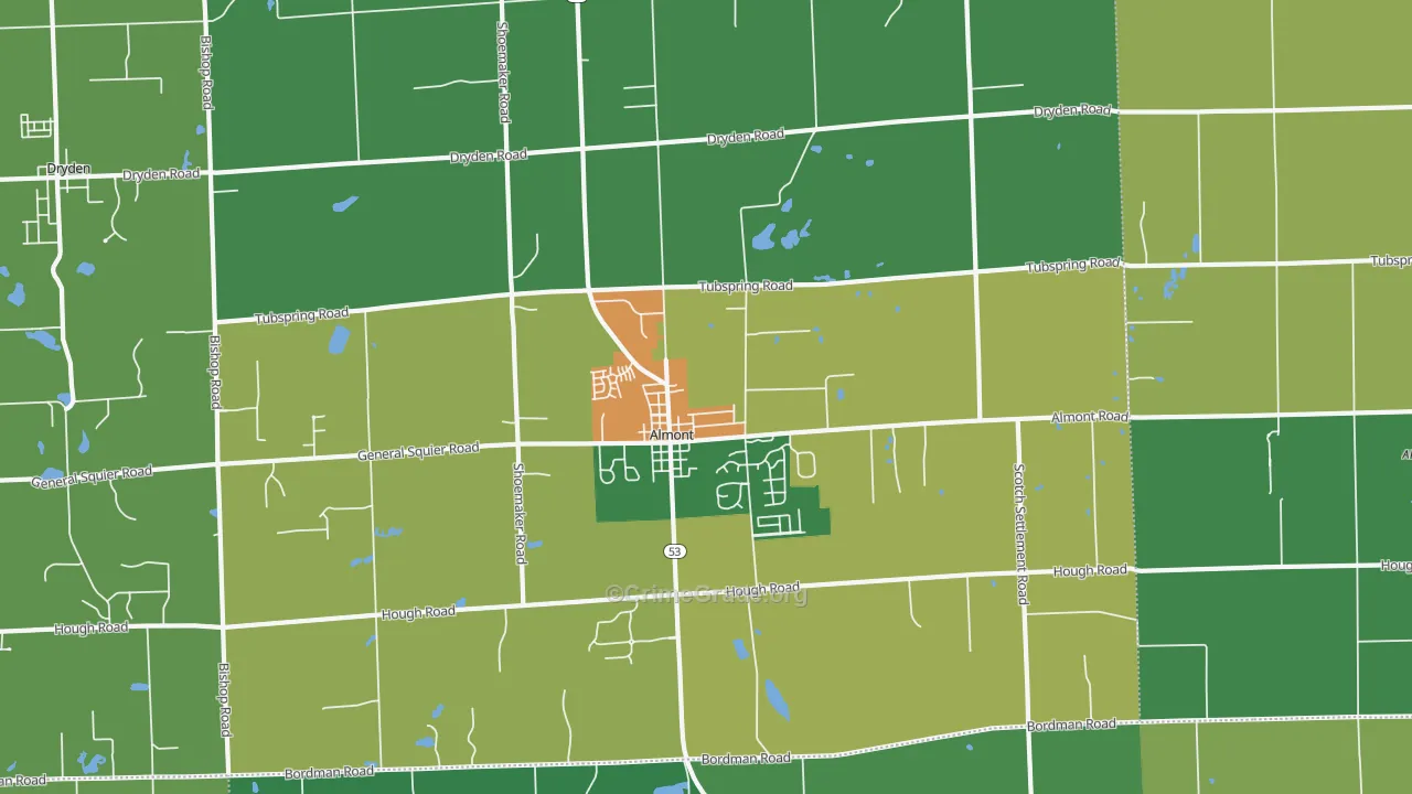 48003, MI Map of Drug-Related Crime Rates